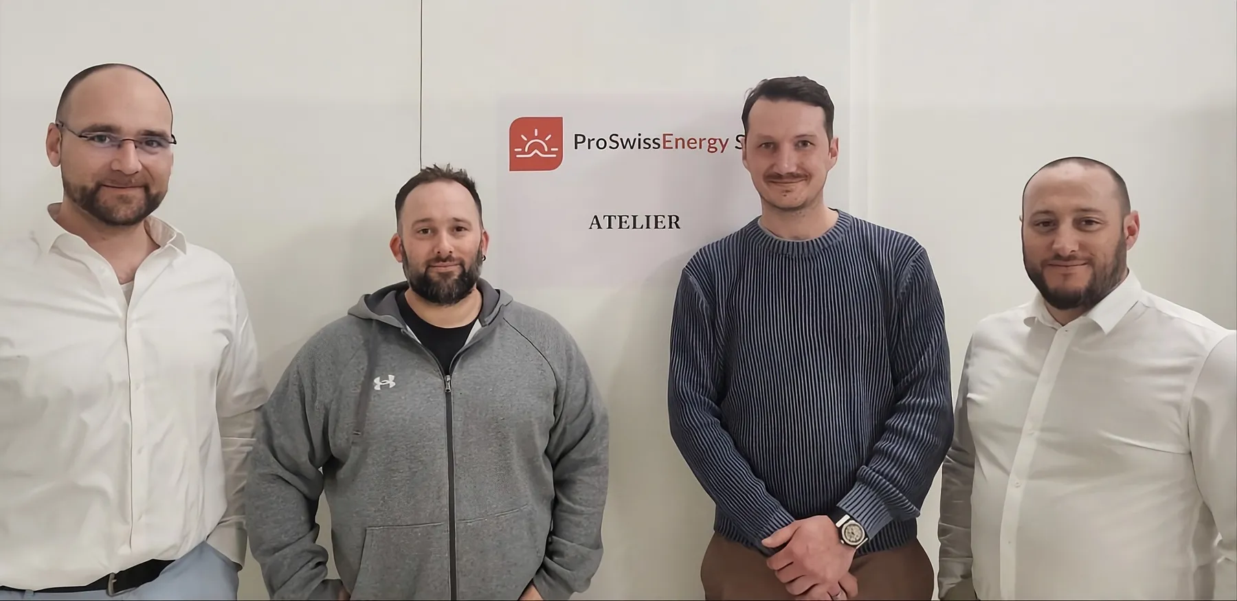 L’équipe ProSwissEnergy, client d’Octyzen, sur le terrain